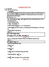 Chuyên đề Đại số Khối 11 Giới hạn dãy số